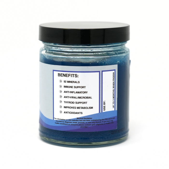 Spirulina Blue Seamoss Gel - GodMoss
