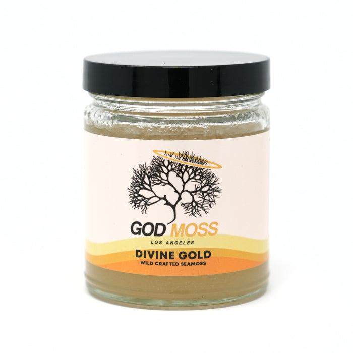Divine Gold Seamoss Gel with Burdock Root & Bladderwrack - GodMoss