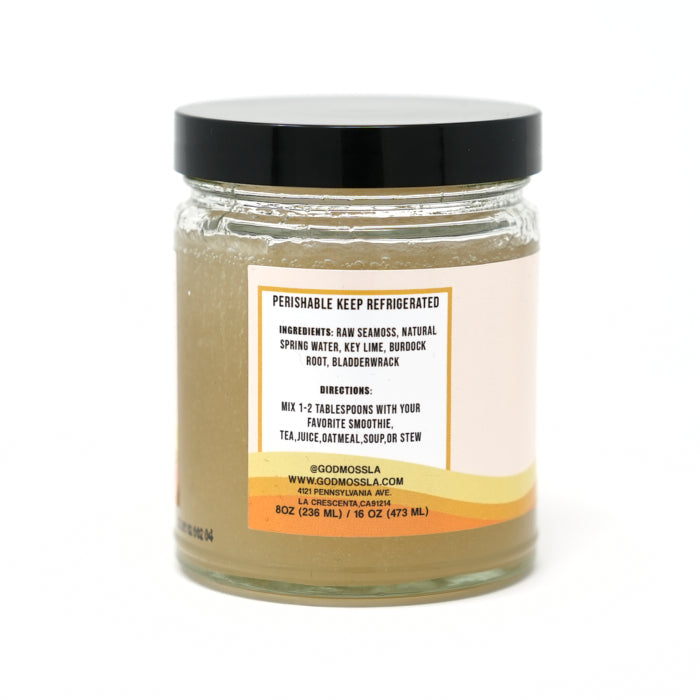 Divine Gold Seamoss Gel with Burdock Root & Bladderwrack - GodMoss