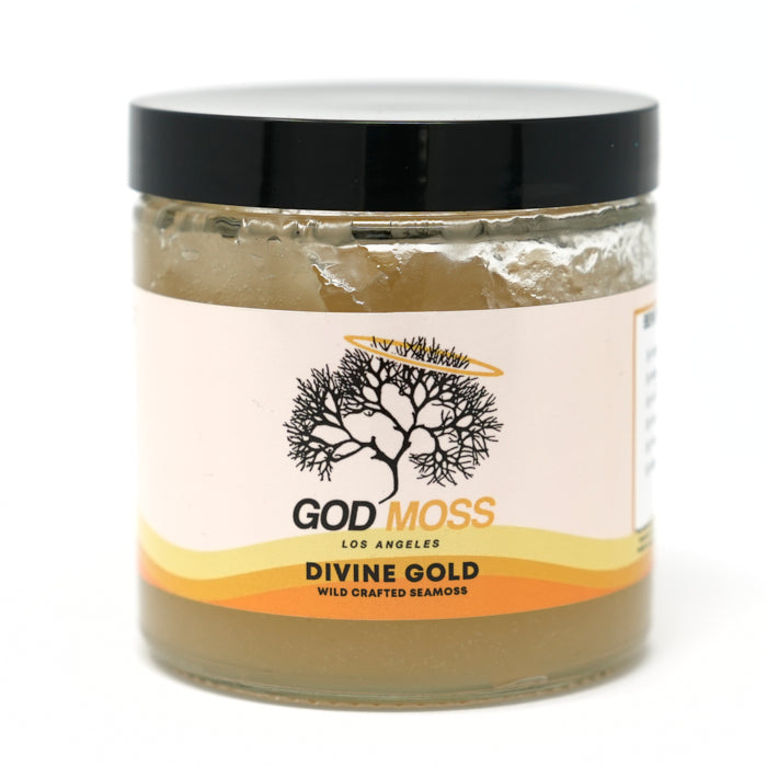 Divine Gold Seamoss Gel with Burdock Root & Bladderwrack - GodMoss