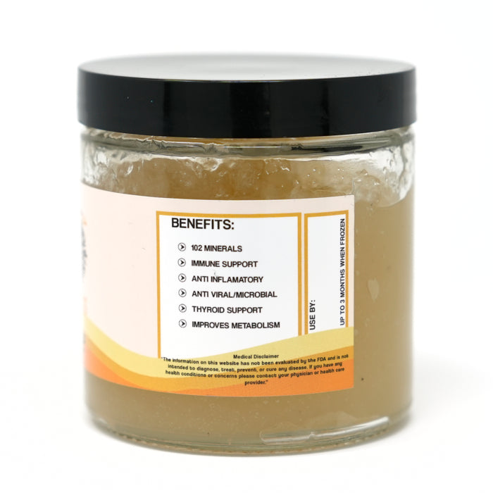 Divine Gold Seamoss Gel with Burdock Root & Bladderwrack - GodMoss
