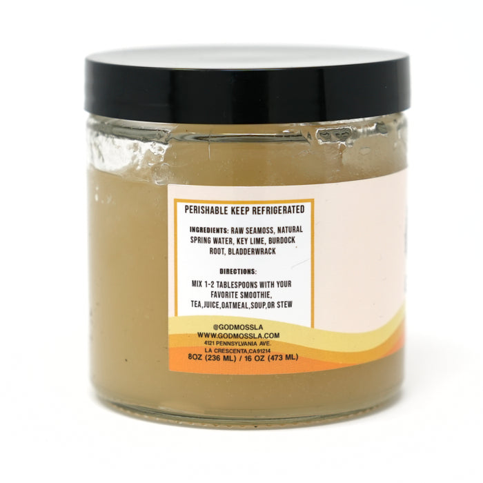 Divine Gold Seamoss Gel with Burdock Root & Bladderwrack - GodMoss