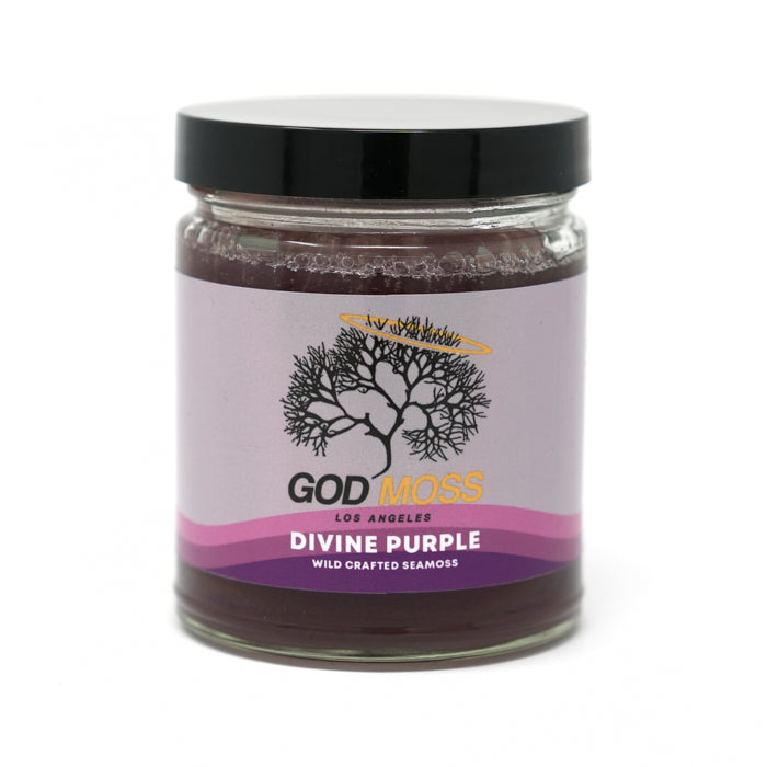 Divine Purple Seamoss Gel with Burdock Root & Bladderwrack - GodMoss
