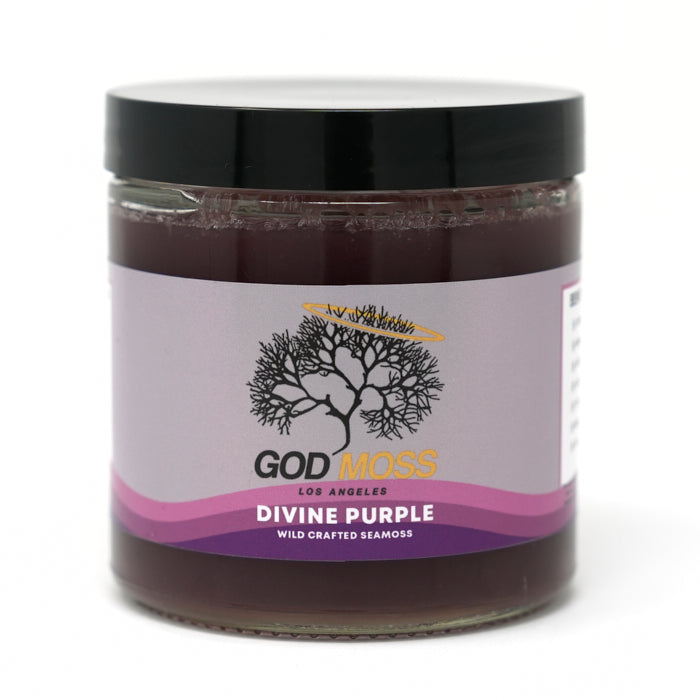 Divine Purple Seamoss Gel with Burdock Root & Bladderwrack - GodMoss