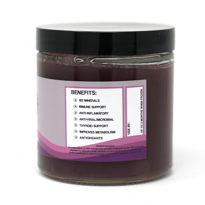 Divine Purple Seamoss Gel with Burdock Root & Bladderwrack - GodMoss