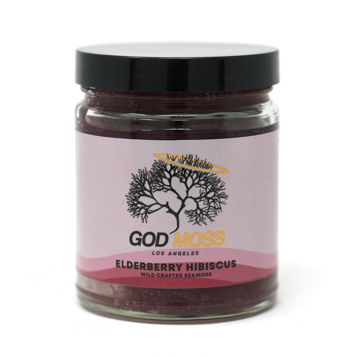 Elderberry Hibiscus Seamoss Gel - GodMoss