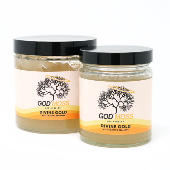 Divine Gold Seamoss Gel with Burdock Root & Bladderwrack - GodMoss