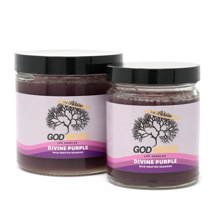 Divine Purple Seamoss Gel with Burdock Root & Bladderwrack - GodMoss