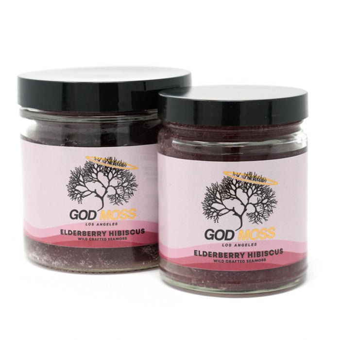 Elderberry Hibiscus Seamoss Gel - GodMoss